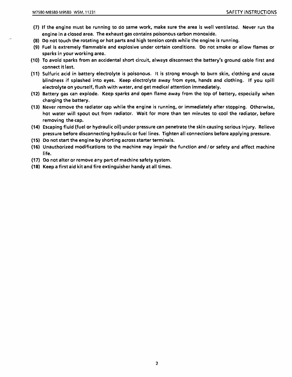 Kubota M7580 Tractor Factory Service Repair Manual preview img 2