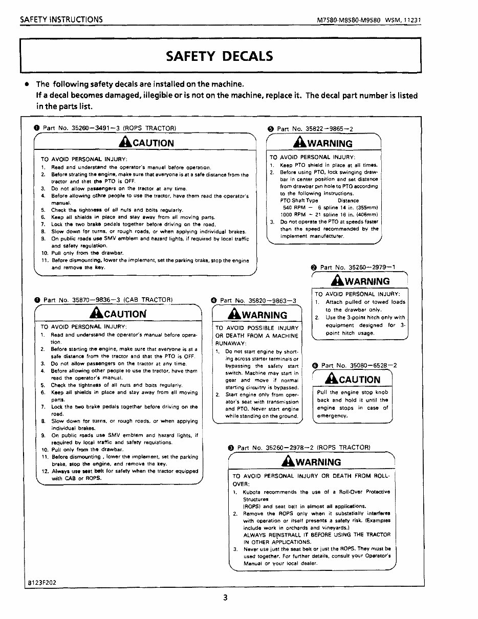 Kubota M7580 Tractor Factory Service Repair Manual preview img 3