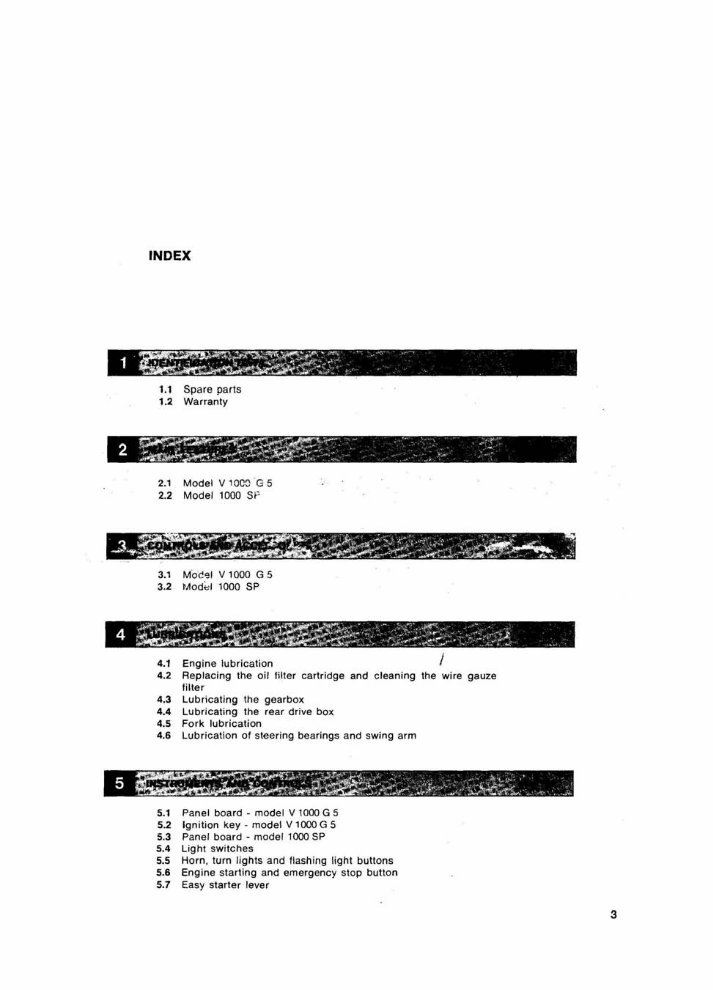 MOTO GUZZI V1000 G5 850 LE MANS SP Workshop Manual preview img 3