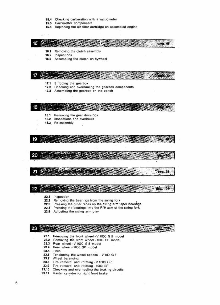 MOTO GUZZI V1000 G5 850 LE MANS SP Workshop Manual preview img 6