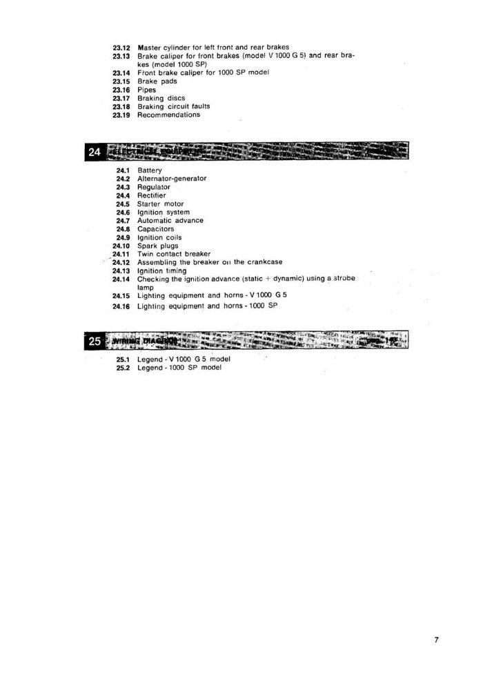 MOTO GUZZI V1000 G5 850 LE MANS SP Workshop Manual preview img 7