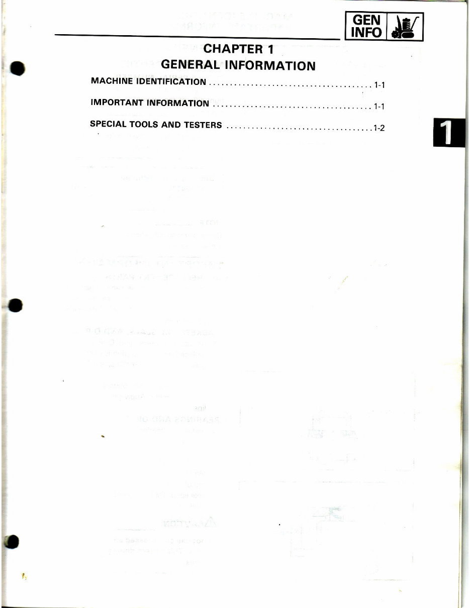 1987-1995 Yamaha YS828TM, YS624TM Snow Blower Service & Repair Manual preview img 5