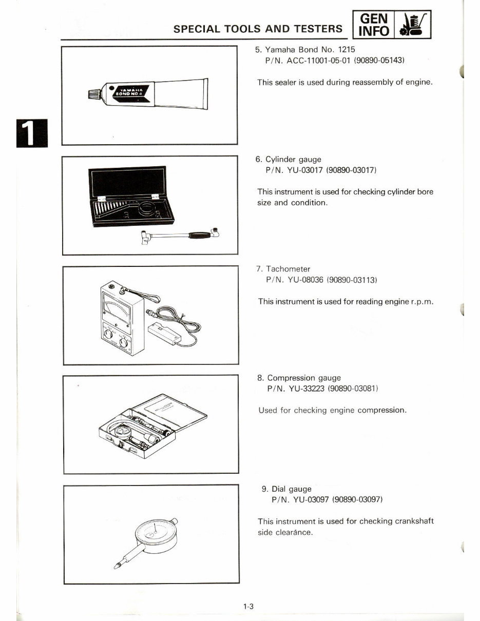 1987-1995 Yamaha YS828TM, YS624TM Snow Blower Service & Repair Manual preview img 8