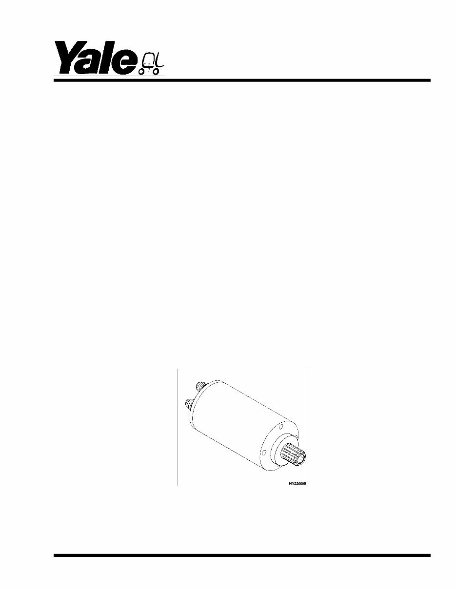 Yale GP 060 TE Gas Forklift Factory Service & Work Shop Manual preview img 1