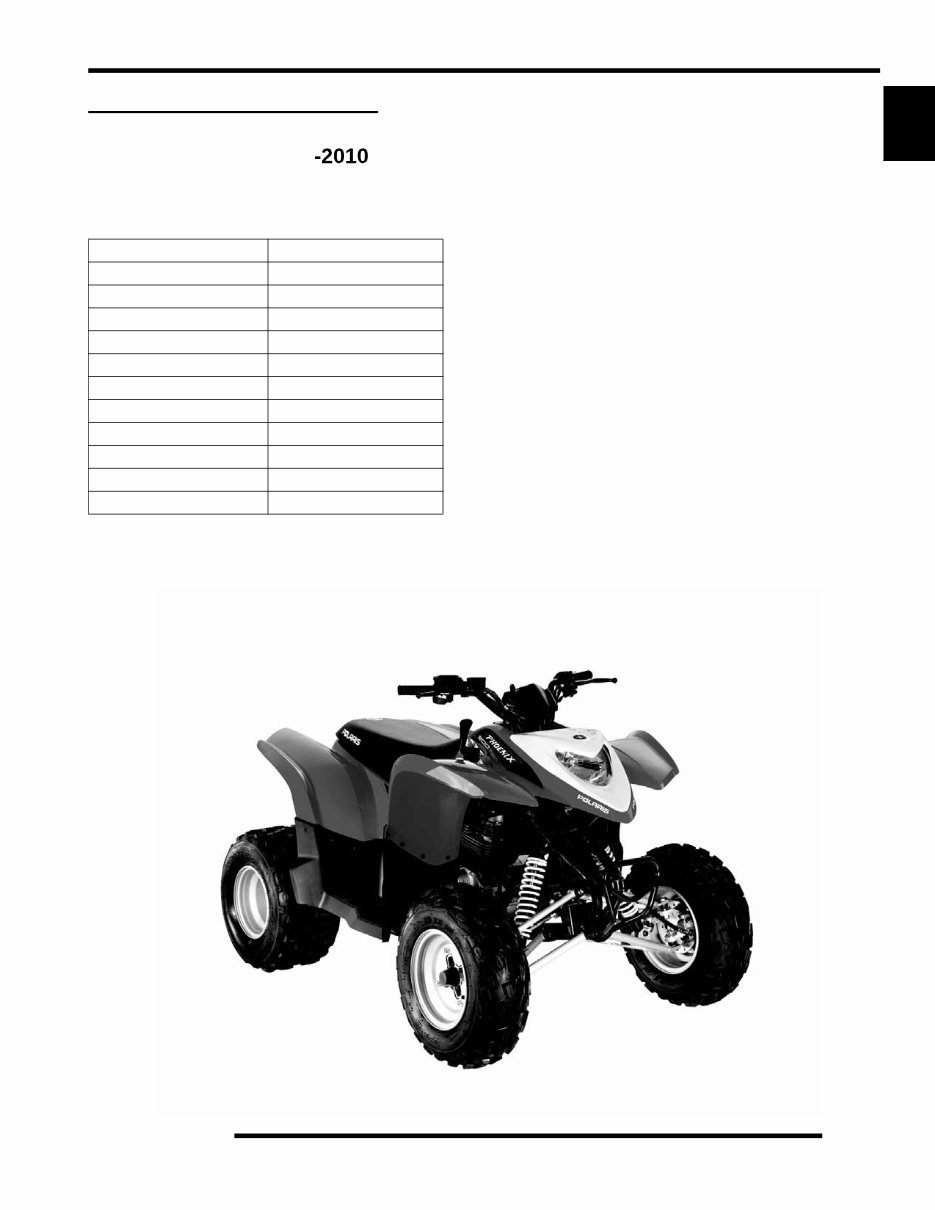 2009-2010 Polaris Phoenix 200 ATV Repair Manual preview img 3