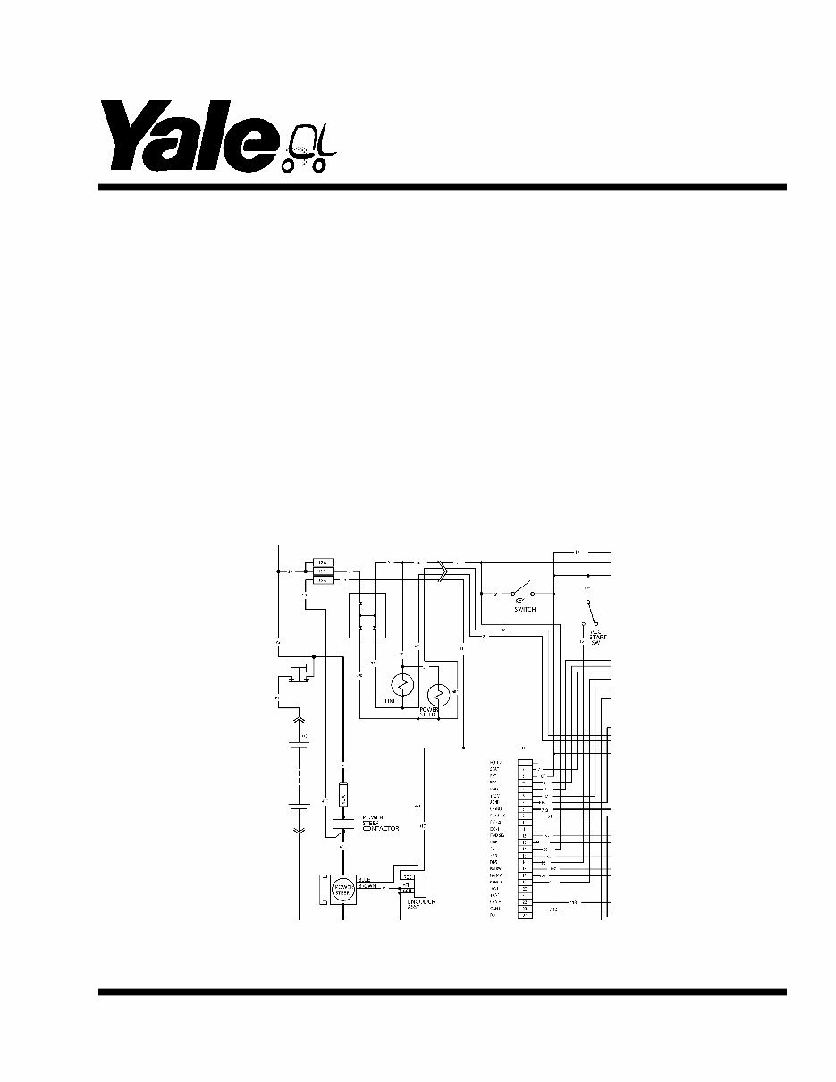 Yale Electric ForkLift Truck: ERC030AF, ERC040AF, ERP030AF, ERP040AF Workshop Service Manual preview img 1