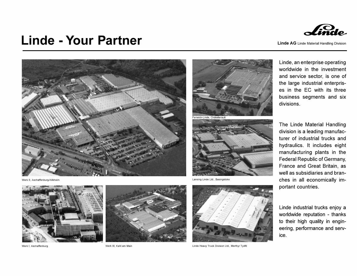 Linde Forklift Truck H350-03 Series with Diesel Engine: H12, H16, H18, H20 Operating Manual (User Manual) preview img 3