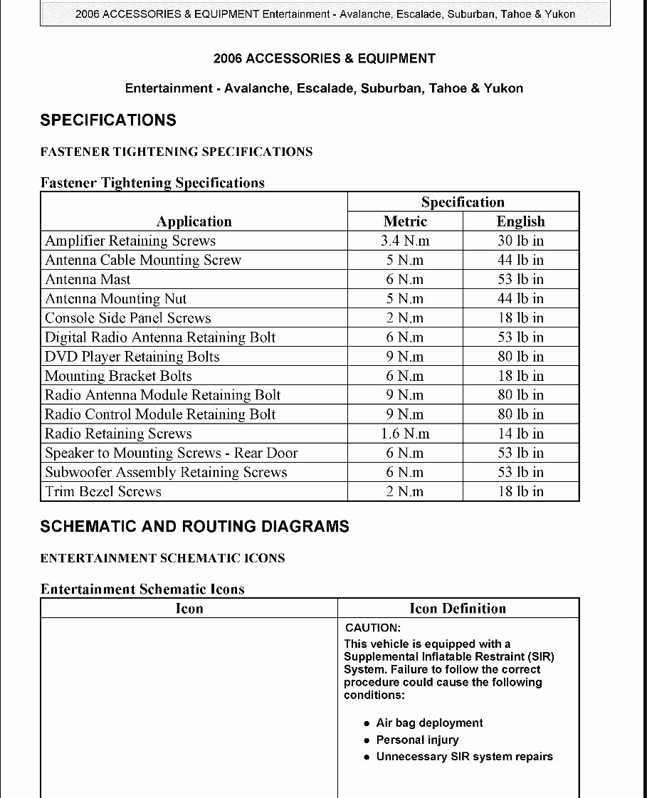 2004-2006 GMC Suburban Yukon Tahoe Escalade Service & Repair Manual preview img 1