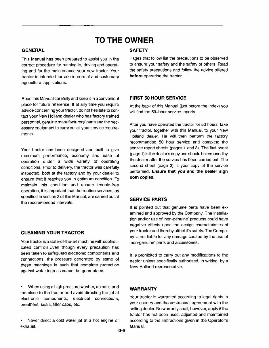 New Holland TS90 TS100 TS110 Tractor Shop Service Repair Manual