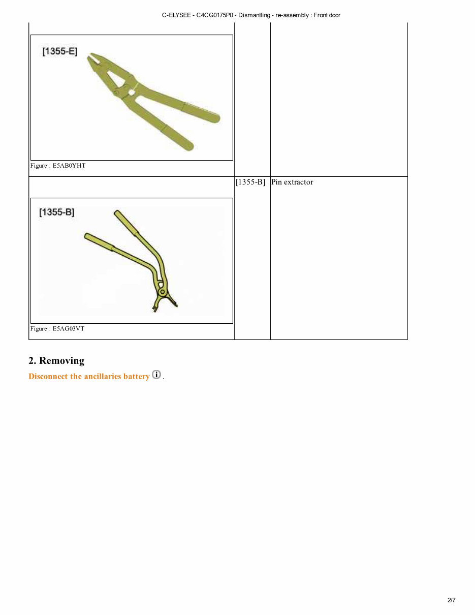 2013 Citroen C-Elysee Service & Repair Manual preview img 8