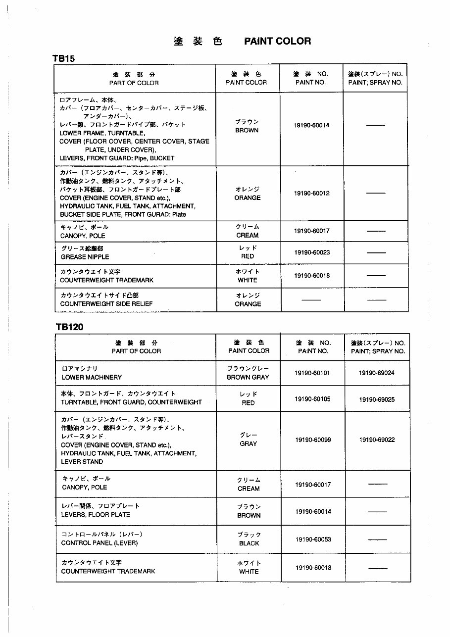Takeuchi TB15 TB120 Compact Excavator Parts Manual (SN00543& After) preview img 10