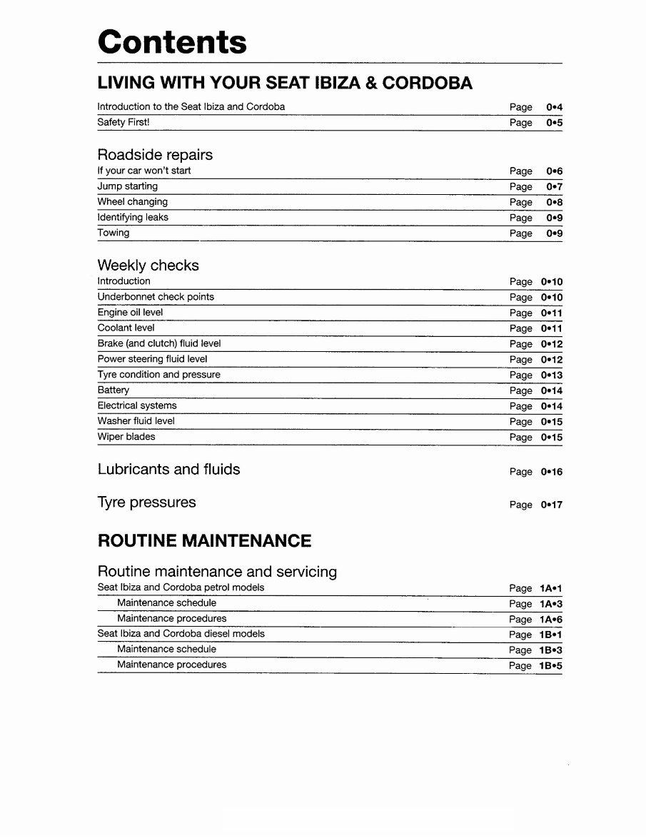 Seat Ibiza Hatchback 1.6L (1595cc & 1598cc) Service Manual preview img 2