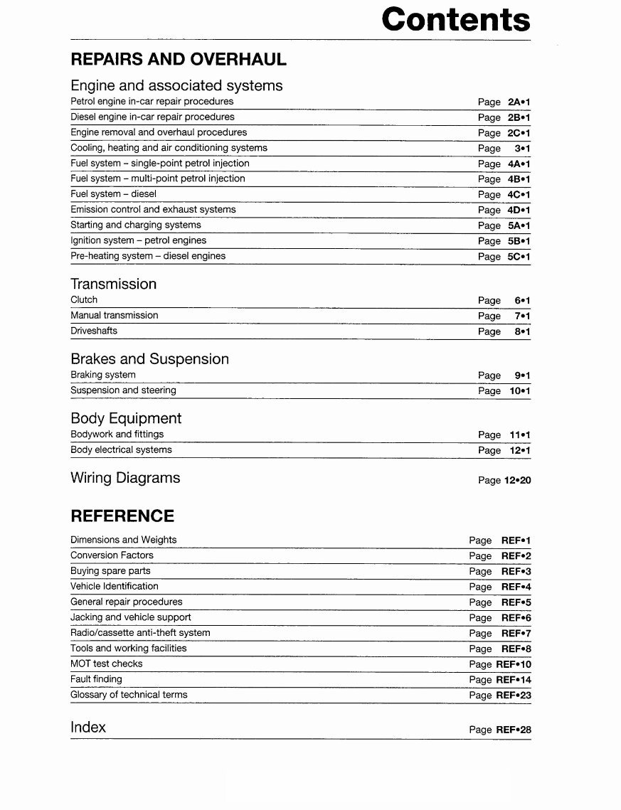 Seat Ibiza Hatchback 1.6L (1595cc & 1598cc) Service Manual preview img 3