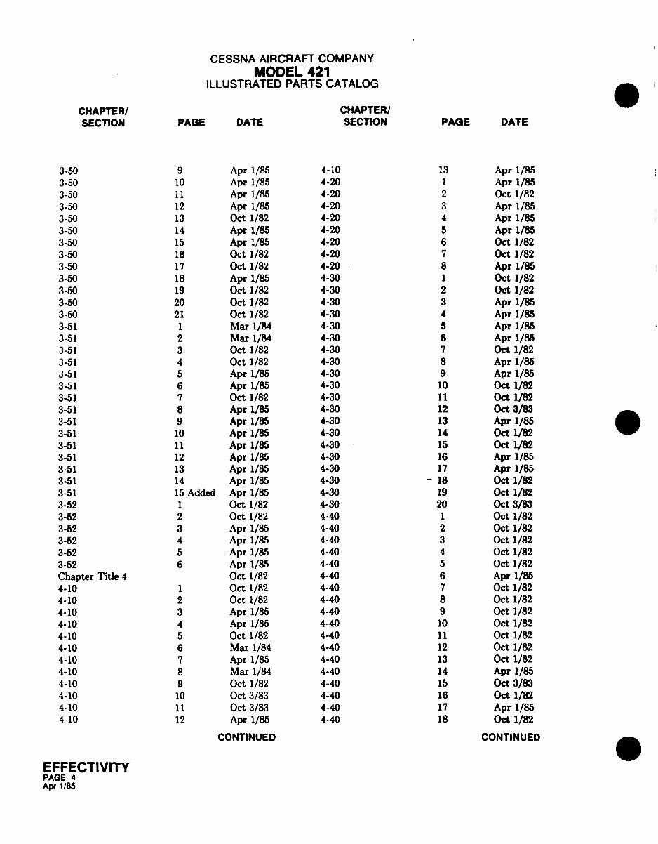 Cessna 421C IPC parts manual P654-3-12 1976 - 1985 preview img 8