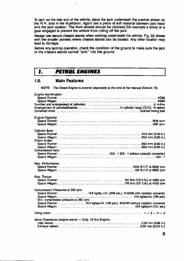 1991-1996 Mitsubishi Space Runner, Space Wagon Repair Guide preview img 9