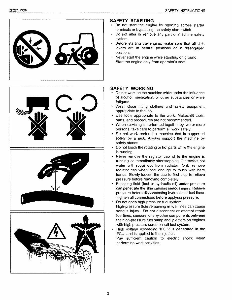 KUBOTA ZD221 ZERO TURN MOWER Workshop Service Manual preview img 2