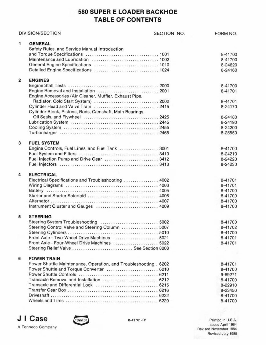 Case 580E 580SE Tractor Illustrated Parts List Manual Catalog - IMPROVED - preview img 2