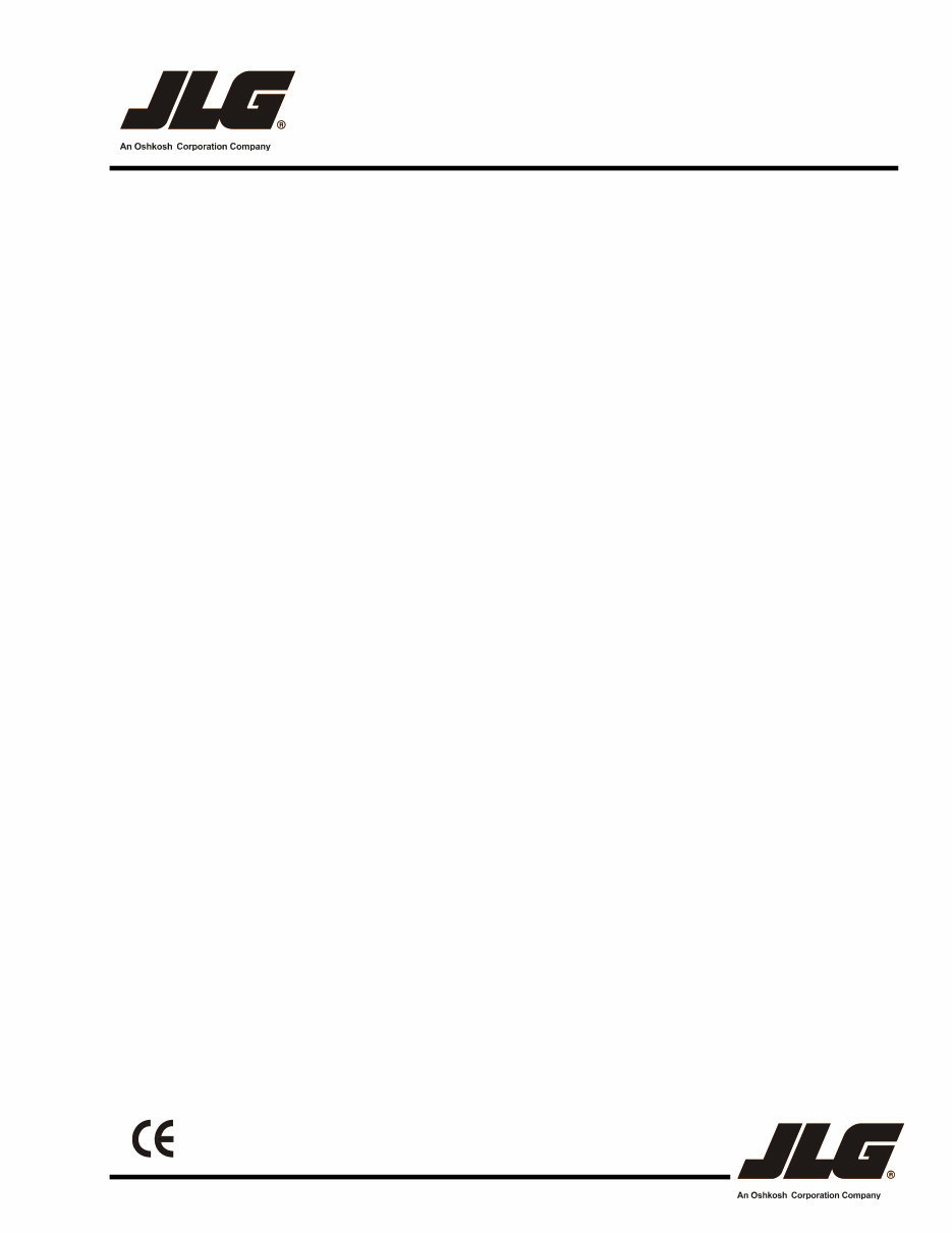 JLG Boom Lifts 400S, 460SJ Service Repair Workshop Manual (P/N:3120895) preview img 1