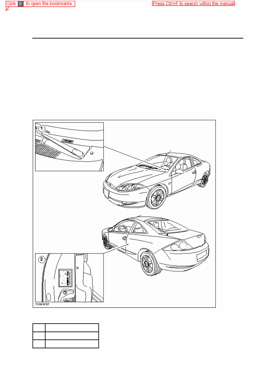 1999 COUGAR Service and Repair Manual preview img 1