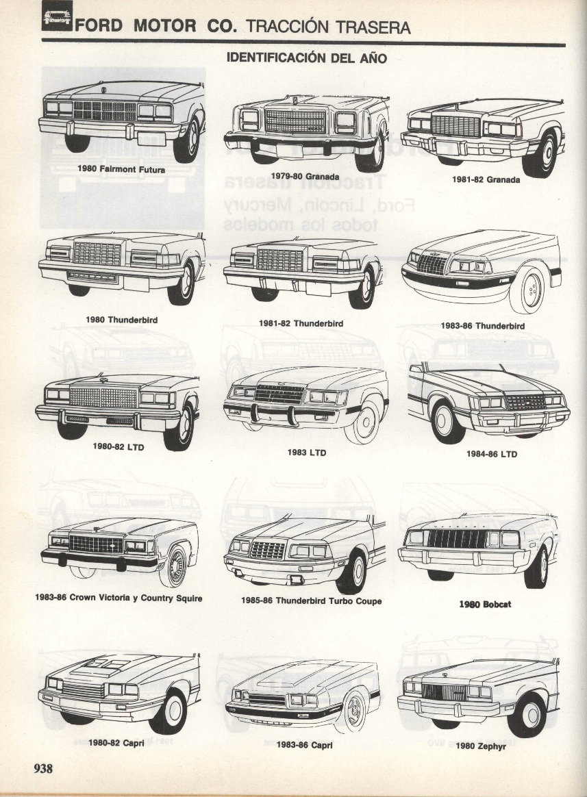 1979-1987 Ford Thunderbird Service & Repair Manual (Spanish) preview img 3