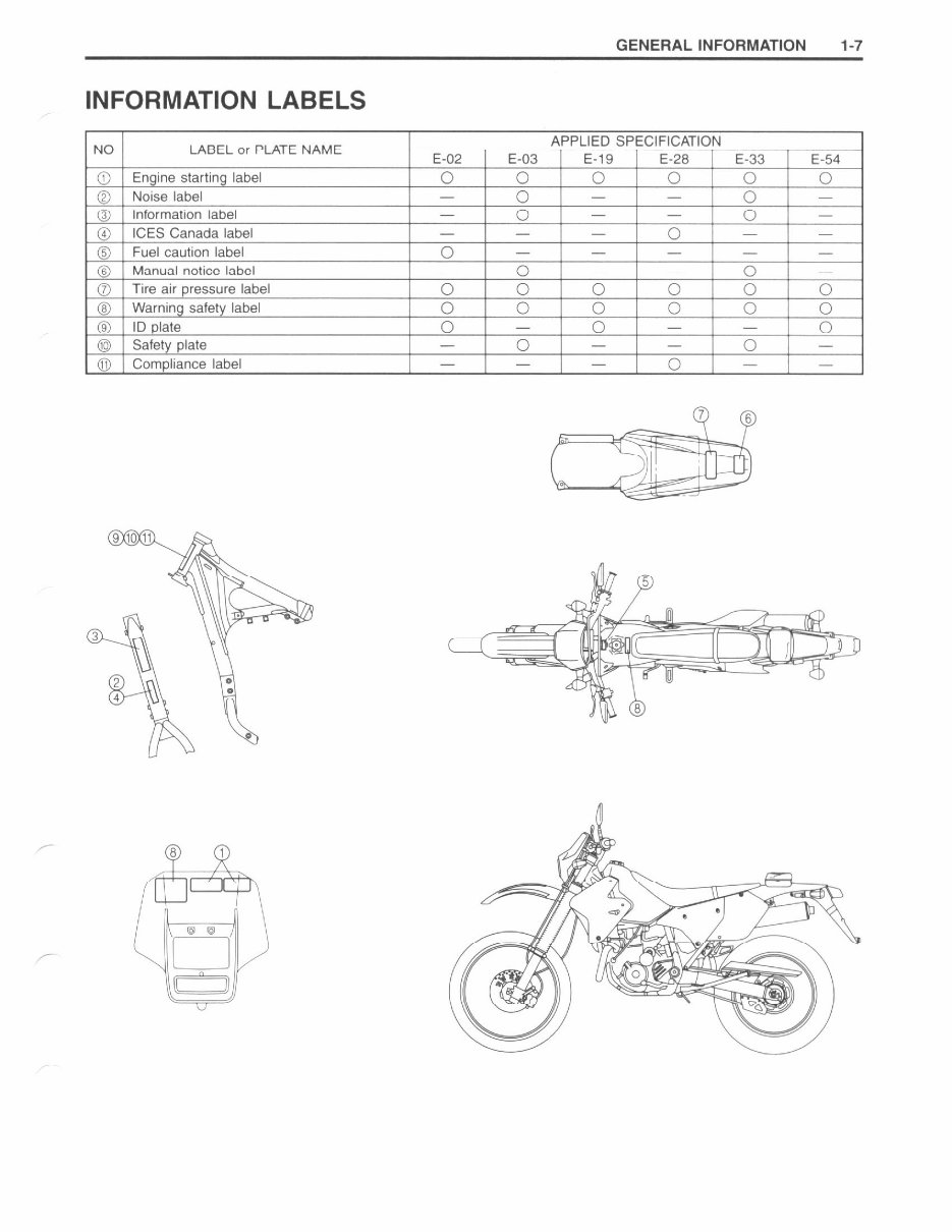 Suzuki DRZ400 DRZ 400 DR-Z400 00-07 Workshop Manual preview img 10
