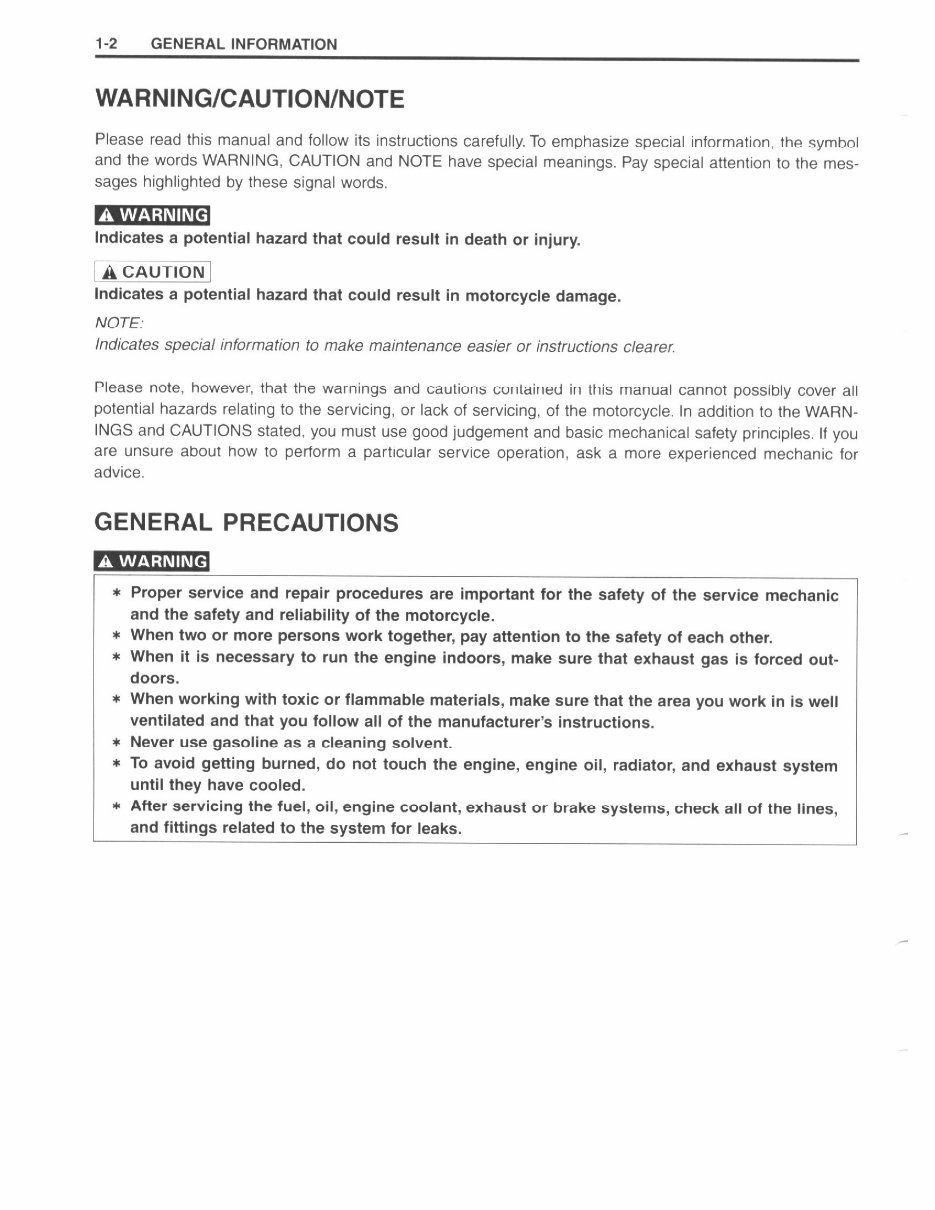 Suzuki DRZ400 DRZ 400 DR-Z400 00-07 Workshop Manual preview img 5