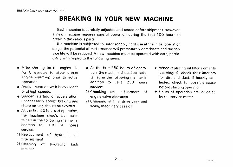 Komatsu PC40-6 Hydraulic Excavator Operation Maintenance Owners Manual preview img 3