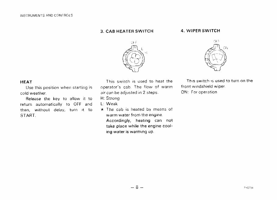 Komatsu PC40-6 Hydraulic Excavator Operation Maintenance Owners Manual preview img 9