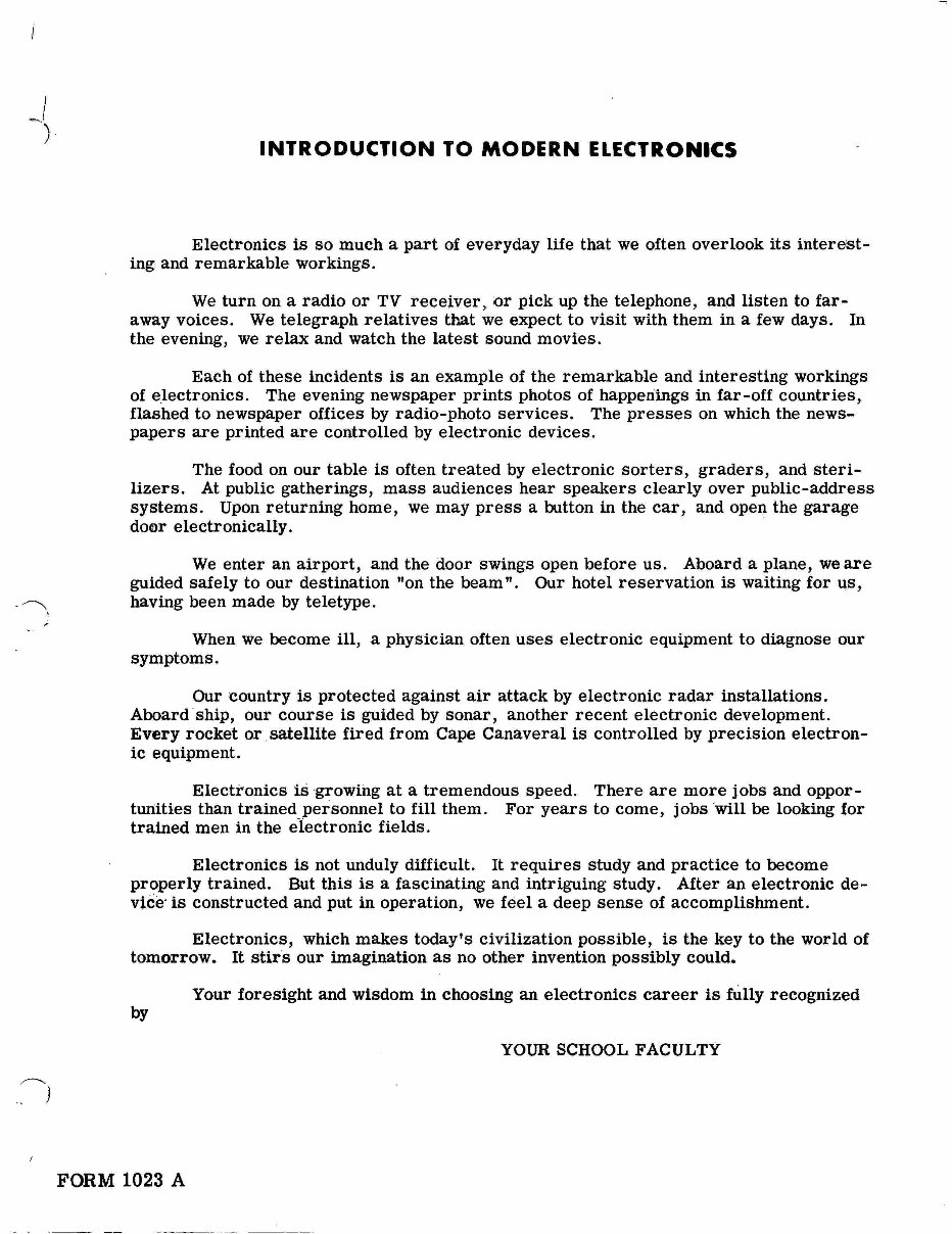 Vintage Radio Electronics Home Study Servicing Course preview img 2