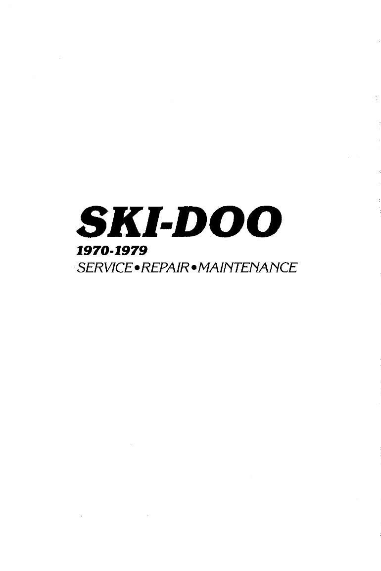 Ski-Doo Everest 440 1970-1977! Snowmobile Service & Shop Manual+DIY Guide Instant preview img 1