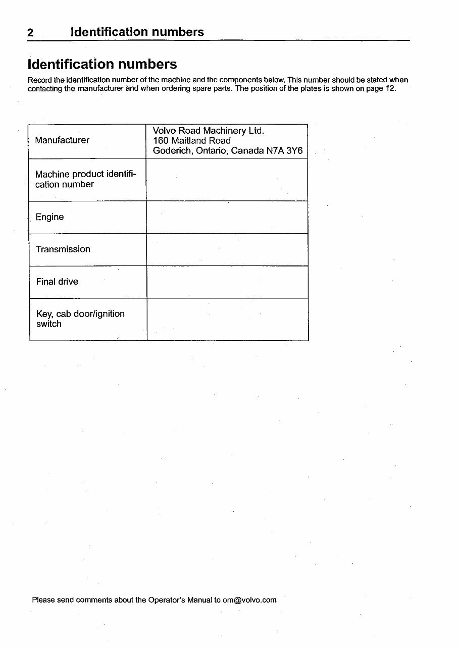 Volvo G900 series grader operators manual preview img 4