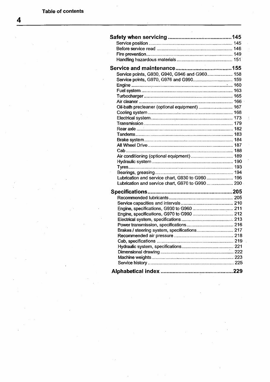 Volvo G900 series grader operators manual preview img 6