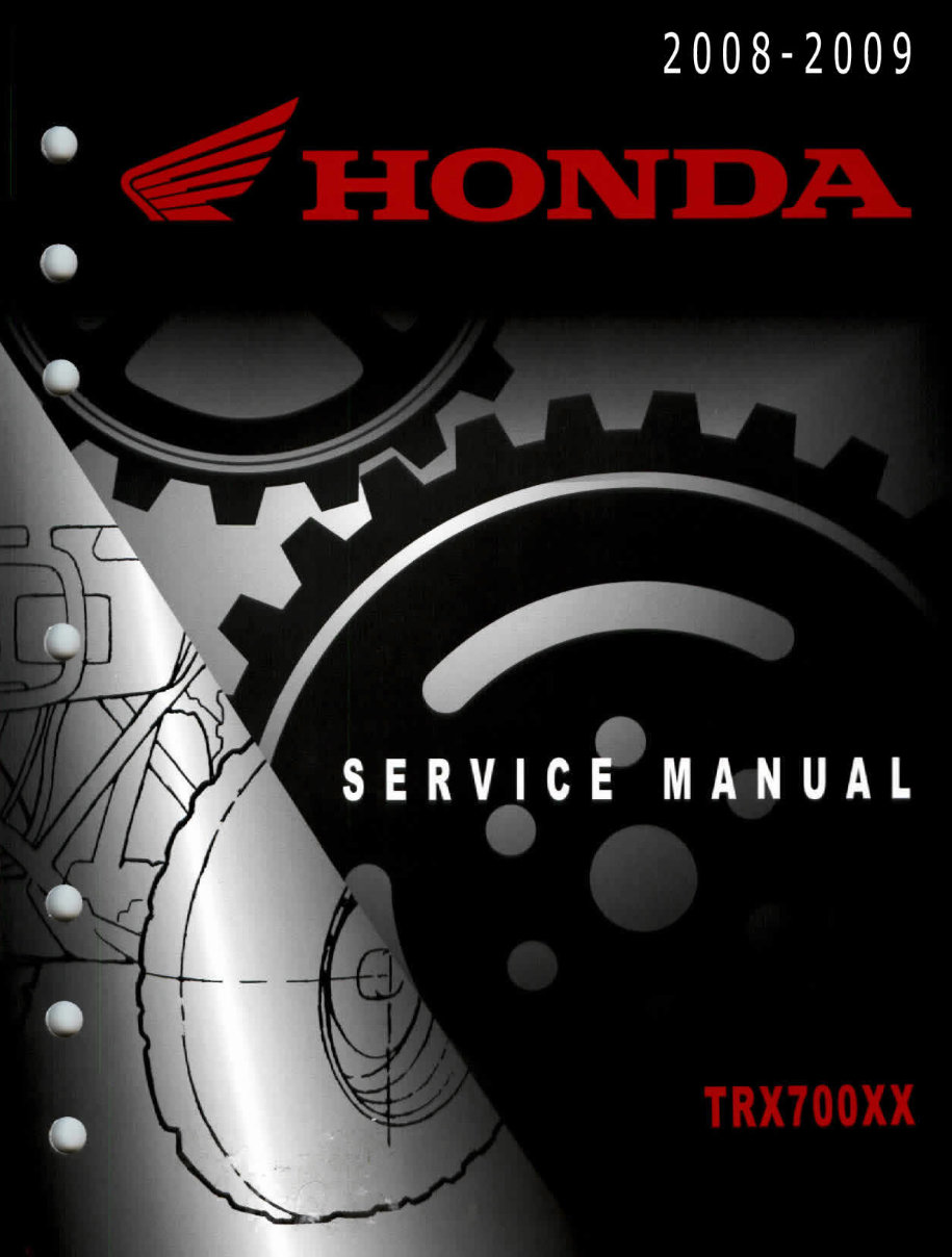 2008-2009 Honda TRX700XX Service & Repair Manual preview img 1