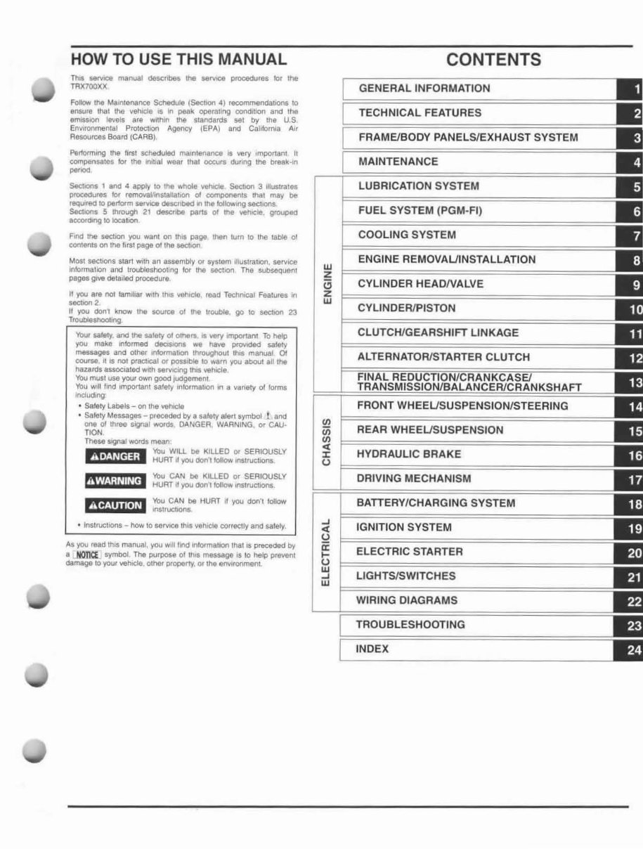 2008-2009 Honda TRX700XX Service & Repair Manual preview img 3