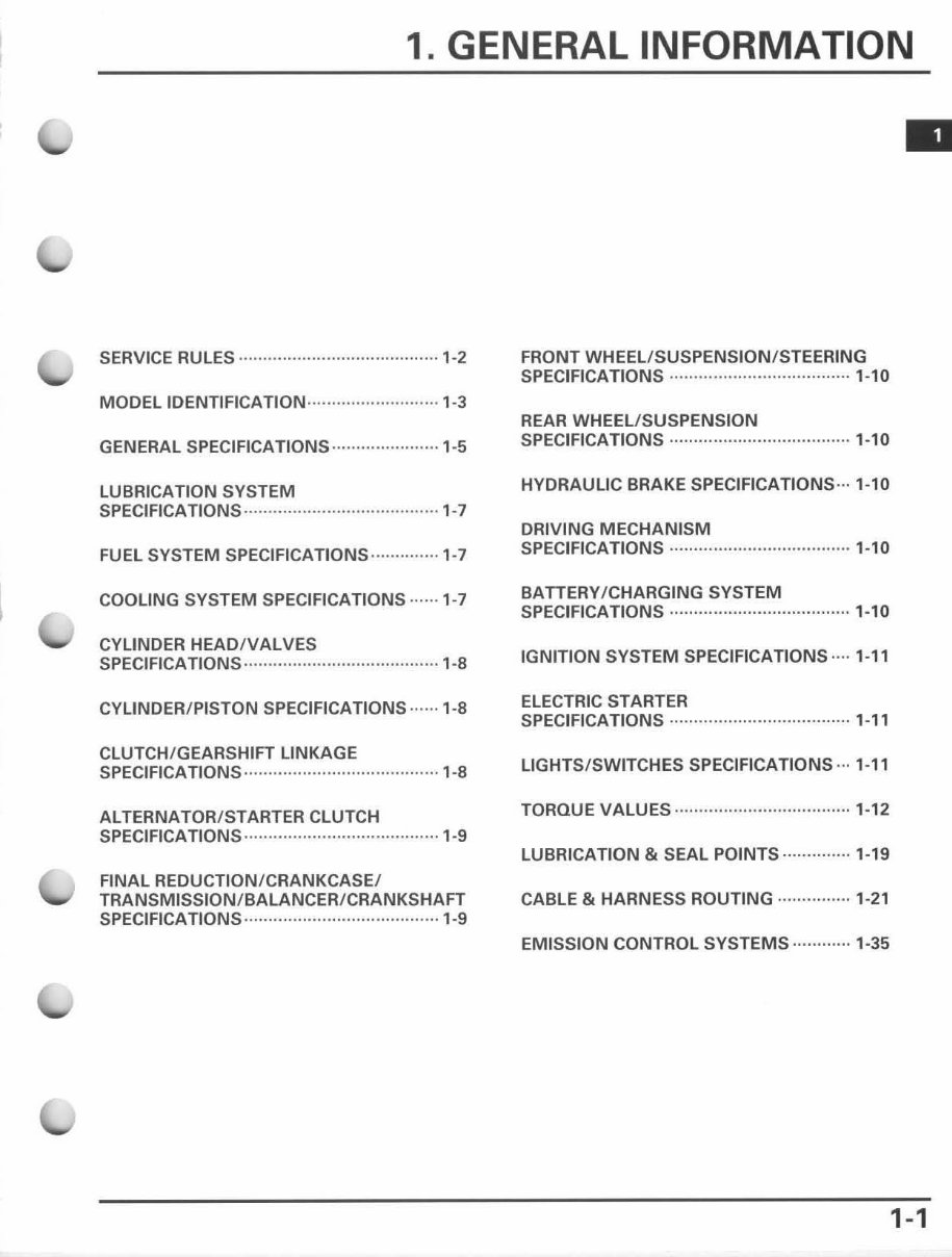 2008-2009 Honda TRX700XX Service & Repair Manual preview img 5