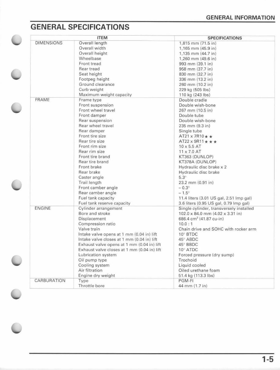 2008-2009 Honda TRX700XX Service & Repair Manual preview img 9