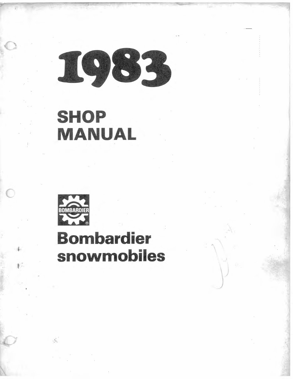 1983 SKI DOO CITATION 4500 Factory Service & Work Shop Manual preview img 1