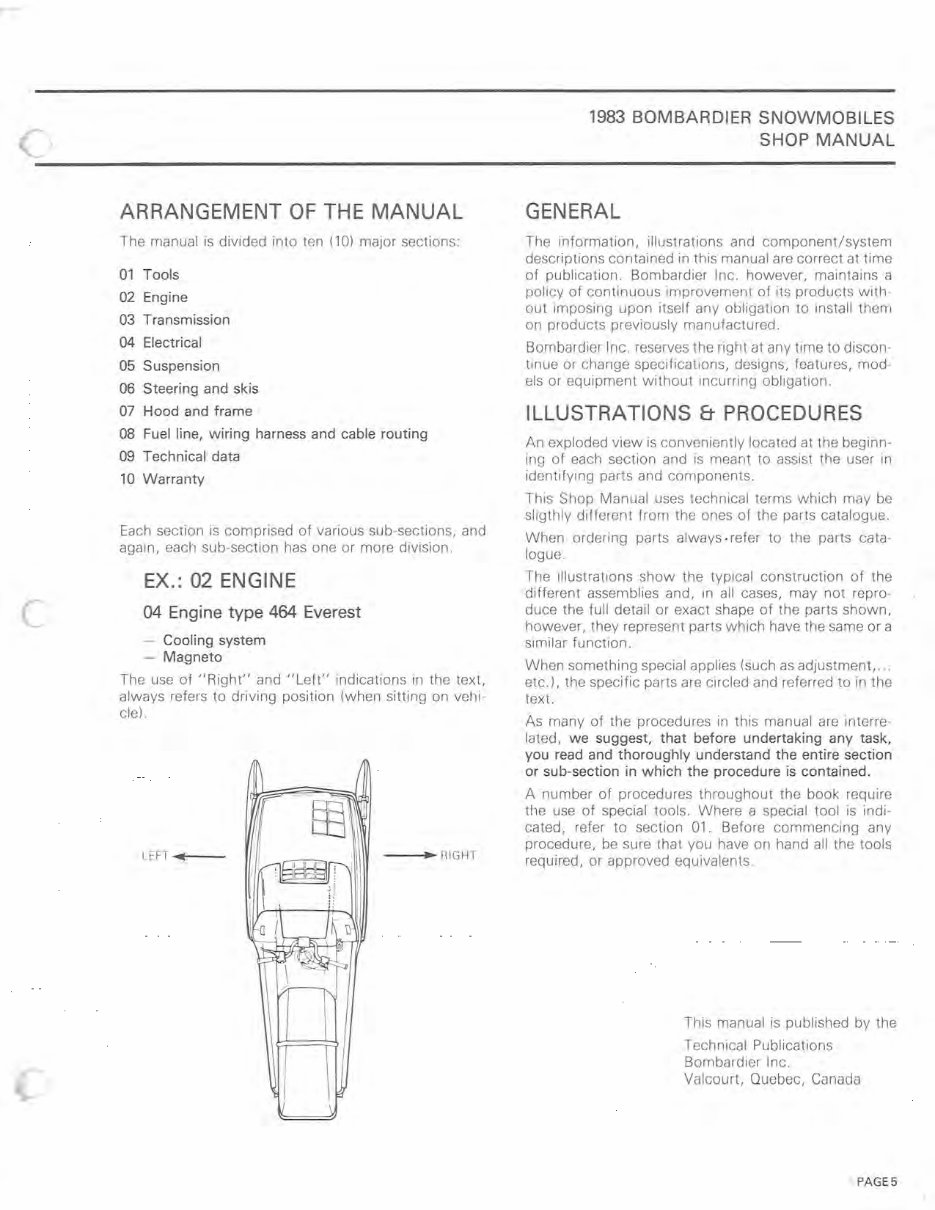 1983 SKI DOO CITATION 4500 Factory Service & Work Shop Manual preview img 5