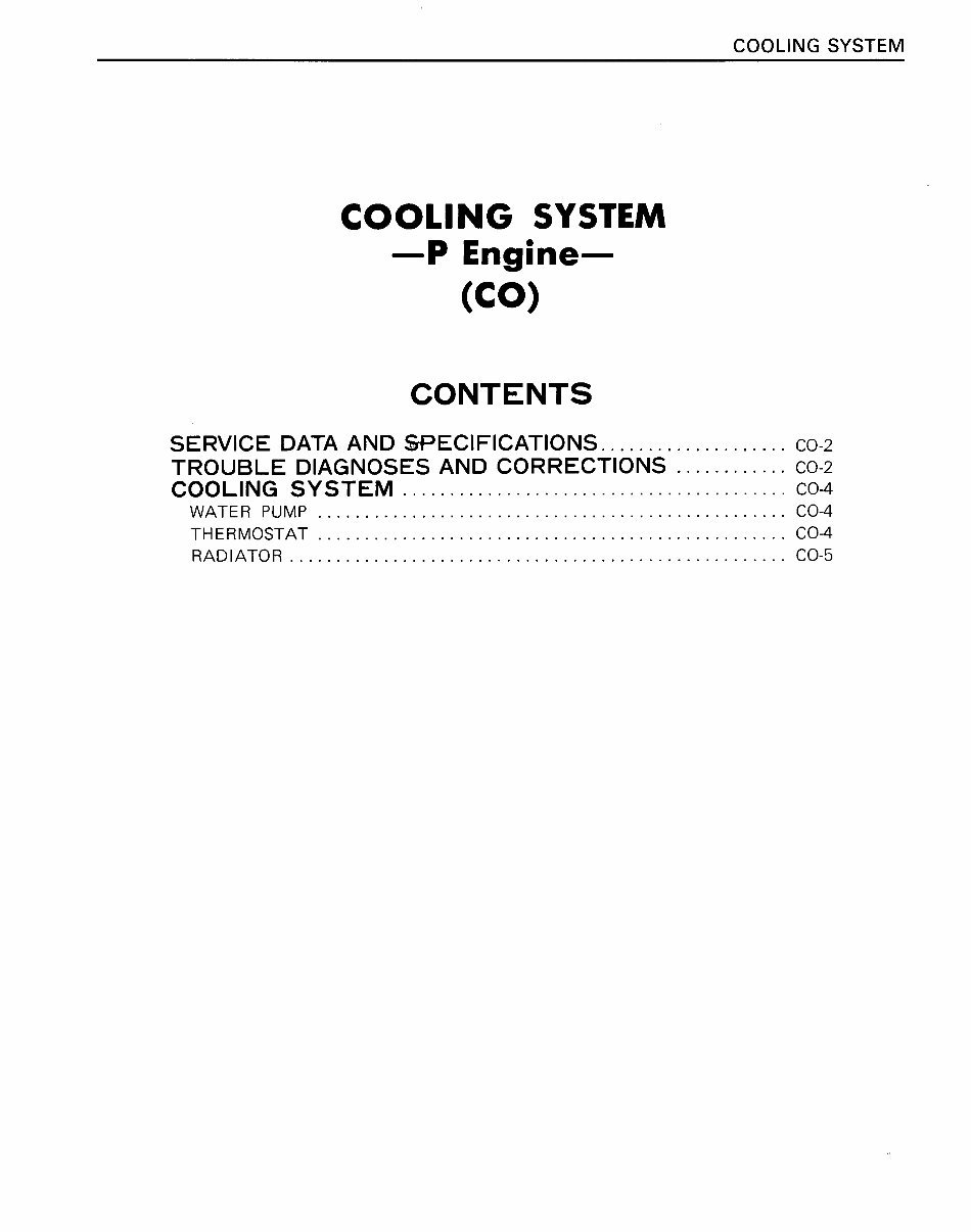 Nissan F03 Series Forklift Internal Combustion Workshop Service Repair Manual preview img 1