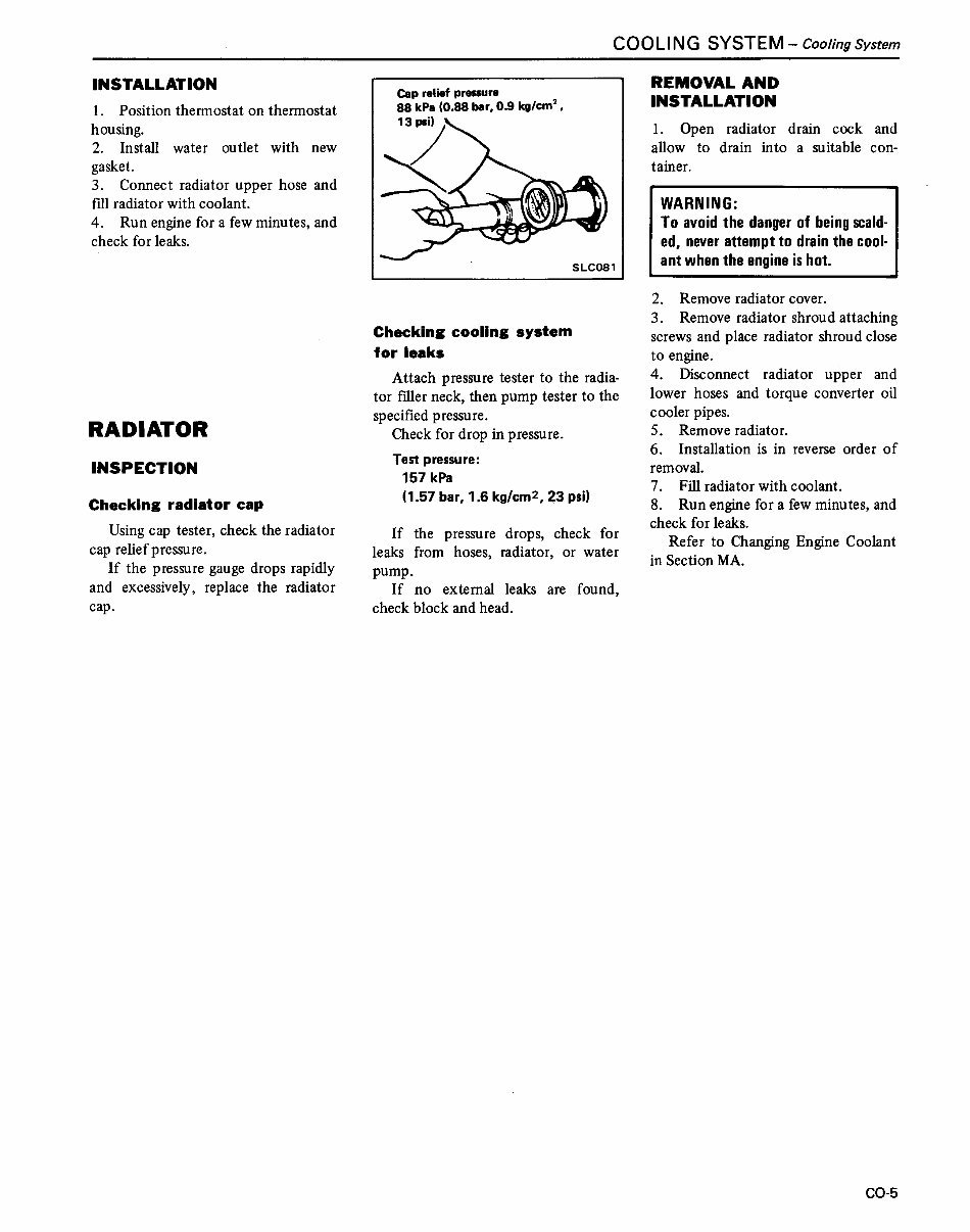 Nissan F03 Series Forklift Internal Combustion Workshop Service Repair Manual preview img 5