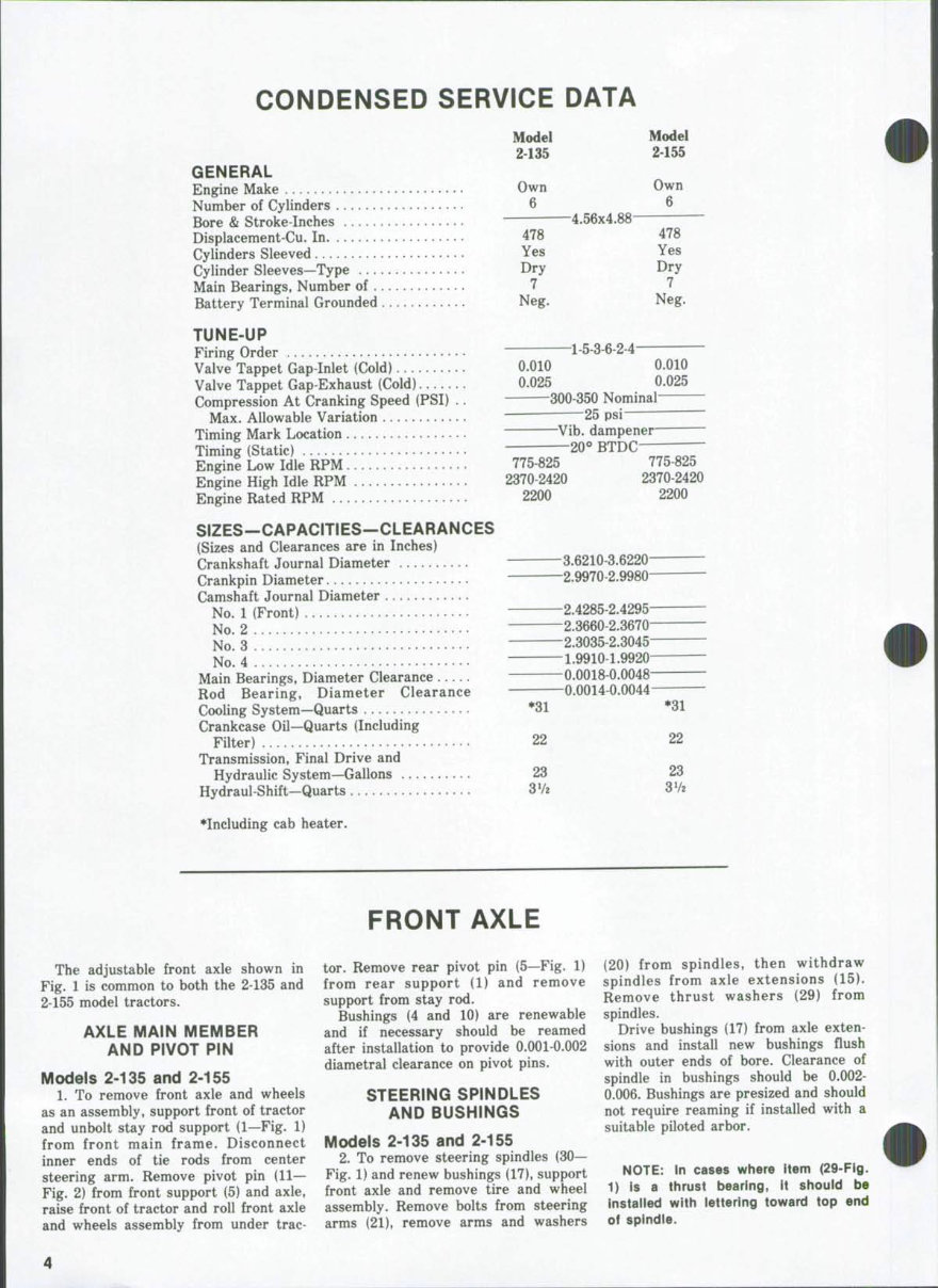 White 2-135 & 2-155 Tractors Complete Workshop Service Repair Manual preview img 3