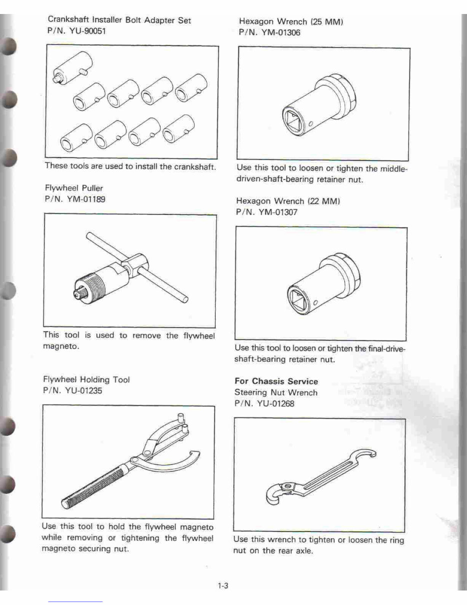 1984-1985 Yamaha Tri-Zinger YT60 Service & Repair Manual preview img 7