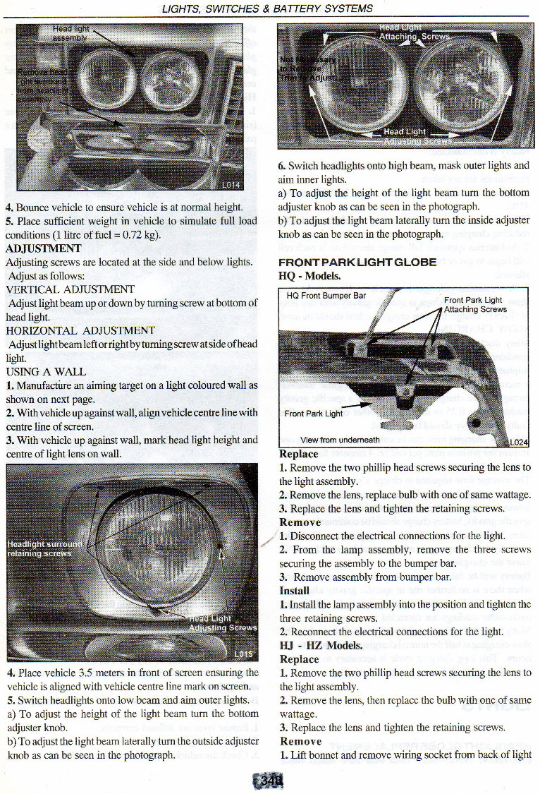 HOLDEN HQ-HZ Service Repair Manual preview img 4