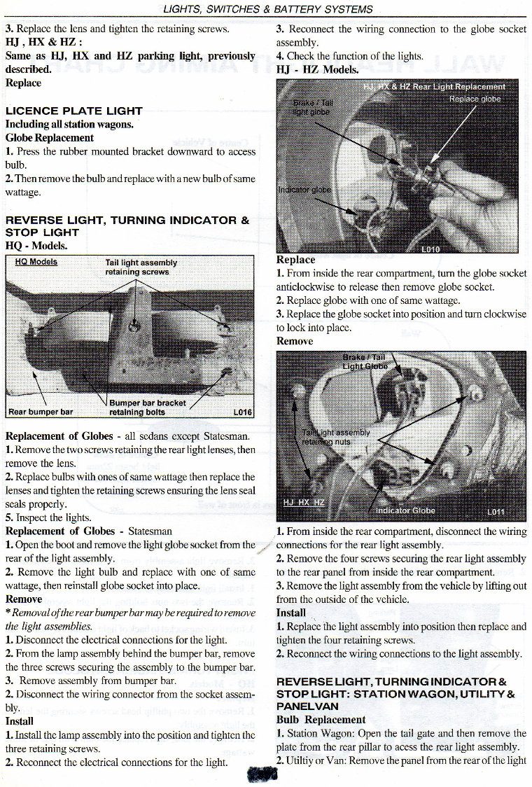 HOLDEN HQ-HZ Service Repair Manual preview img 6