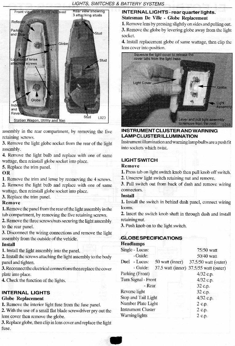 HOLDEN HQ-HZ Service Repair Manual preview img 7