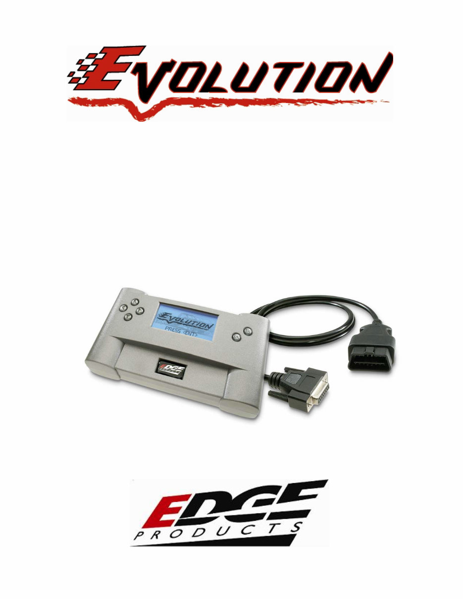 1994-2003 Ford F-Series (Power Stroke 7.3L) Edge Evolution Programmer Installation Instructions & Manual preview img 1