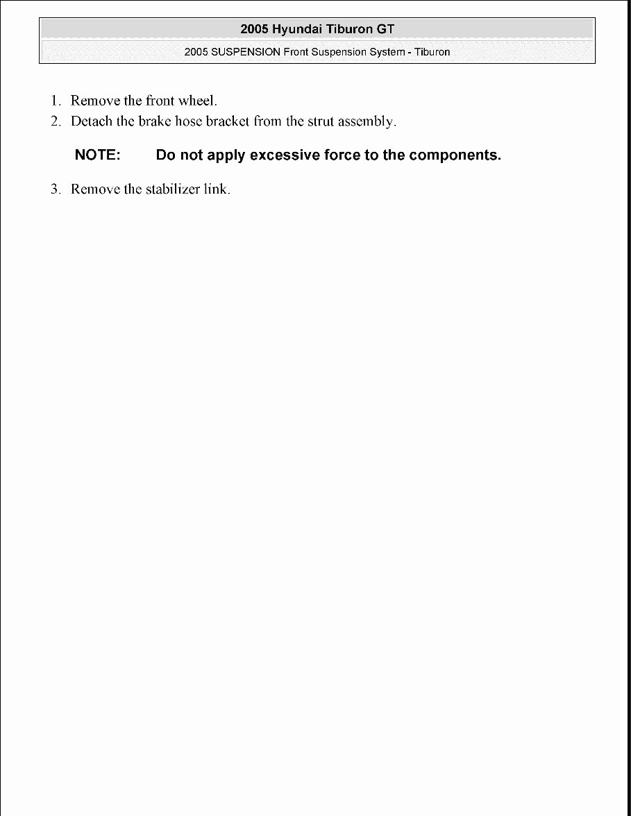 2001 Hyundai Tiburon Service & Repair Manual preview img 2