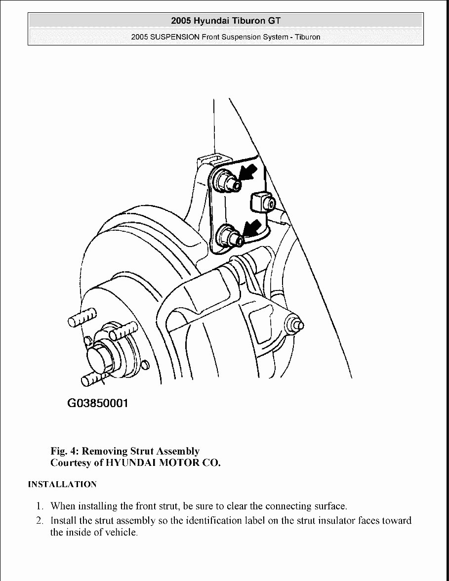2001 Hyundai Tiburon Service & Repair Manual preview img 5