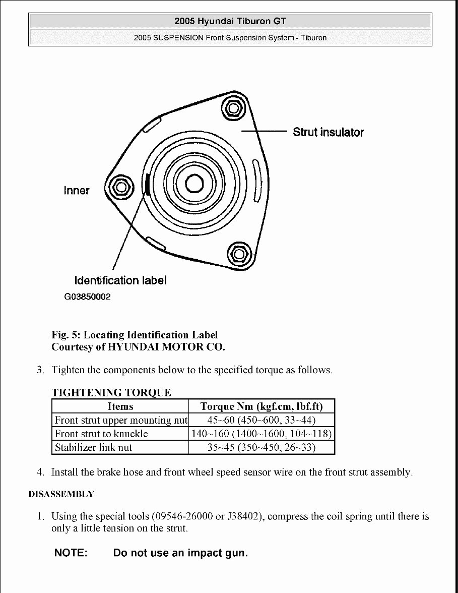 2001 Hyundai Tiburon Service & Repair Manual preview img 6