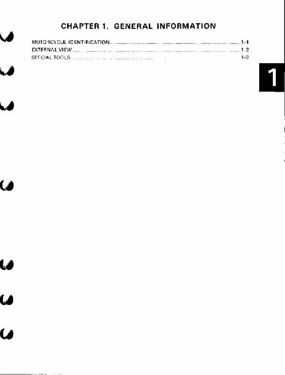 YAMAHA MOTOCYCLES SR250 Full Service Repair Manual preview img 2